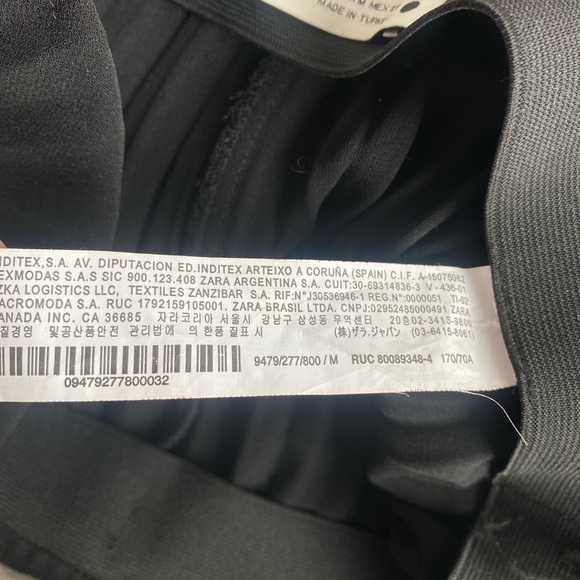 Zara Women Finely pleated palazzo trousers 9479/277/800 Medium Black - Picture 8 of 9